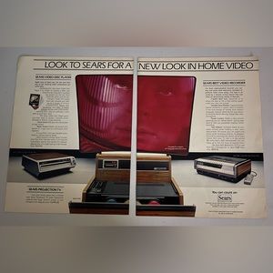 Sears Projection TV 1981 Advertisement